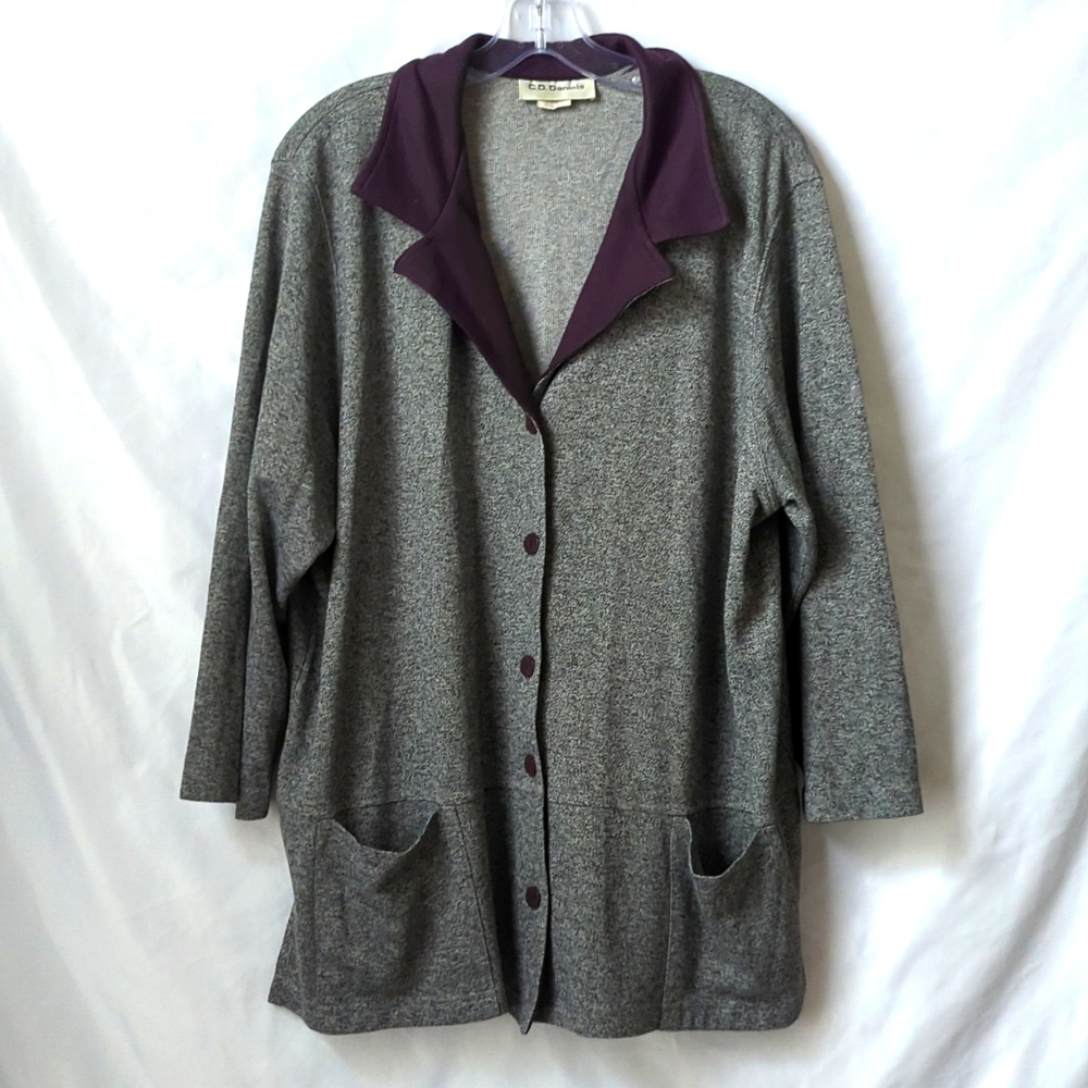 Button Up Sweater Jacket